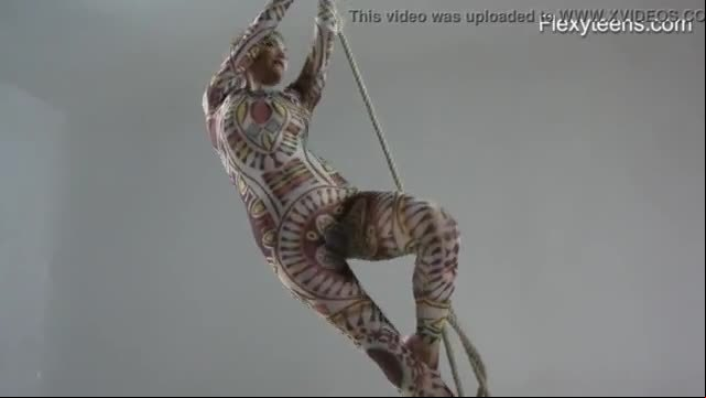 Anka the nudist showing her talent